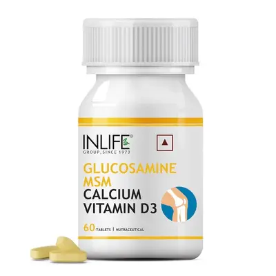 Glucosamine + MSM + Calcium + D3 — 60 comprimés